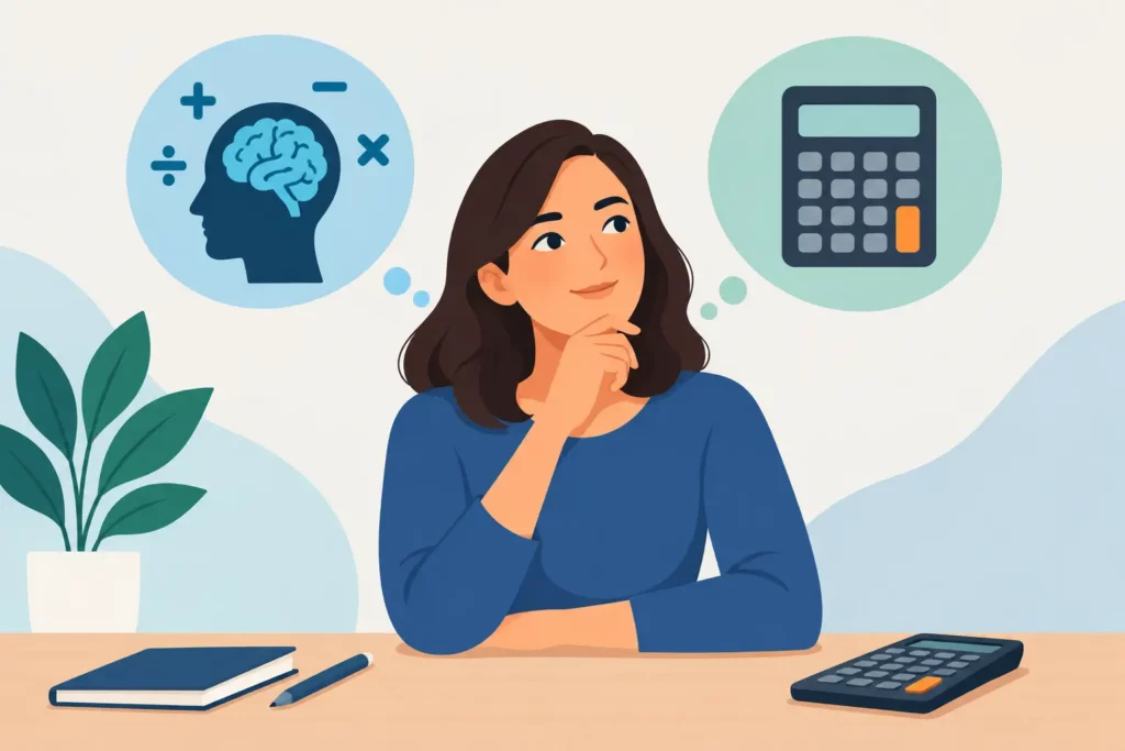 Cálculo mental ou calculadora: qual escolher?
