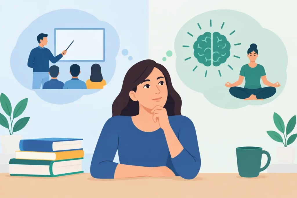 Explicações ou treino mental: o que ajuda mais?
